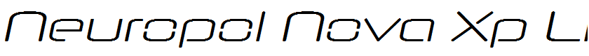 Neuropol Nova Xp Lt Italic