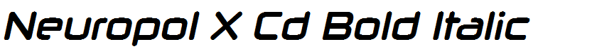Neuropol X Cd Bold Italic