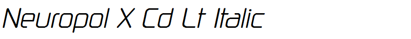 Neuropol X Cd Lt Italic
