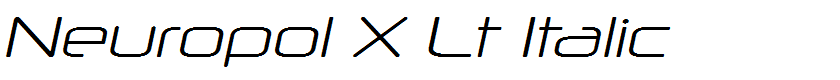 Neuropol X Lt Italic