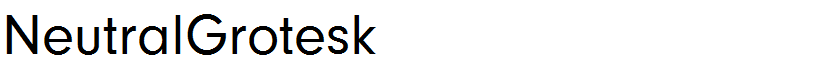 NeutralGrotesk