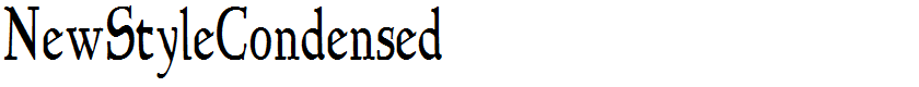 NewStyleCondensed