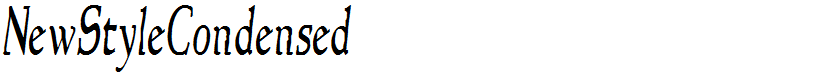 NewStyleCondensed