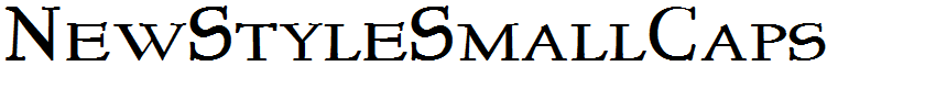 NewStyleSmallCaps