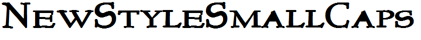 NewStyleSmallCaps Bold