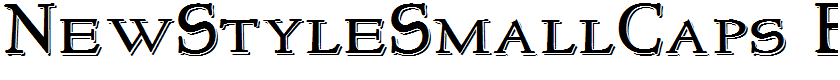 NewStyleSmallCaps Embossed Regular