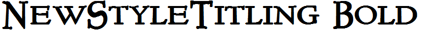 NewStyleTitling Bold