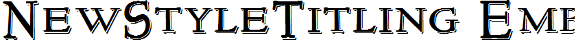 NewStyleTitling Embossed Regular