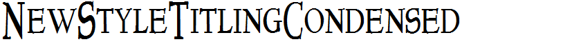 NewStyleTitlingCondensed