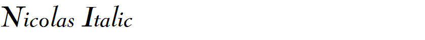 Nicolas Italic