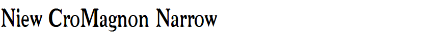 Niew CroMagnon Narrow