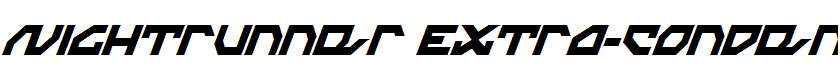 Nightrunner Extra-Condensed Italic Extra-Condensed Italic