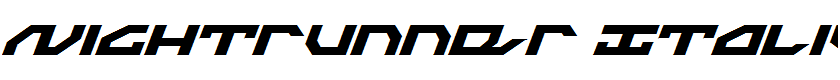 Nightrunner Italic Italic