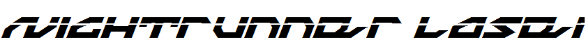 Nightrunner Laser Italic Laser Italic