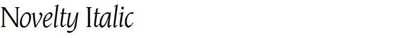 Novelty Italic
