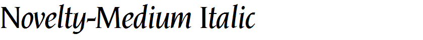 Novelty-Medium Italic