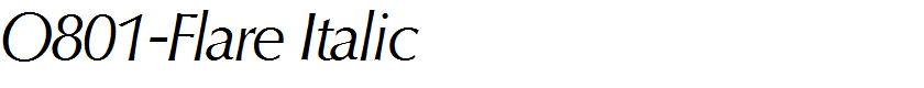 O801-Flare Italic