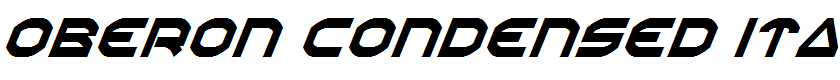 Oberon Condensed Italic Condensed Italic