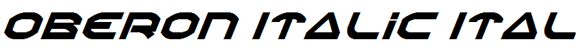 Oberon Italic Italic