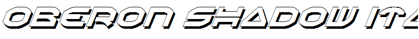 Oberon Shadow Italic Shadow Italic