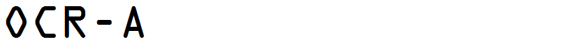 OCR-A