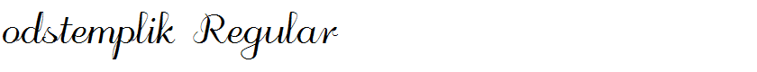 odstemplik Regular