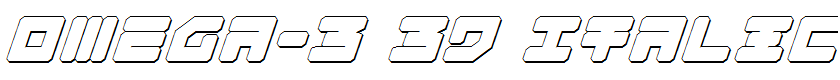 Omega-3 3D Italic Italic