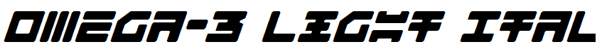 Omega-3 Light Italic Light Italic