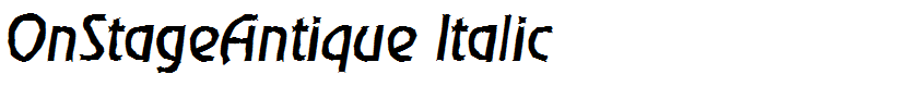 OnStageAntique Italic