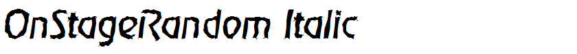 OnStageRandom Italic