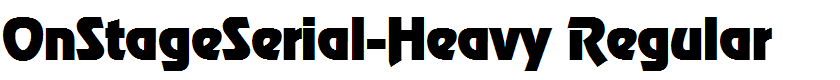 OnStageSerial-Heavy Regular