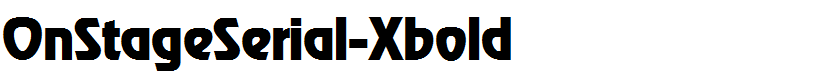 OnStageSerial-Xbold