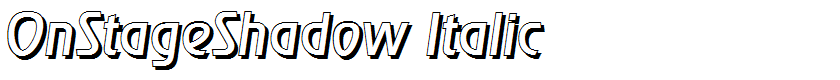 OnStageShadow Italic