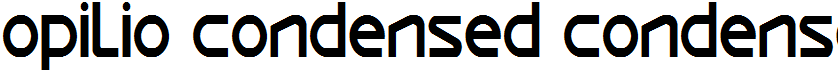 Opilio Condensed Condensed