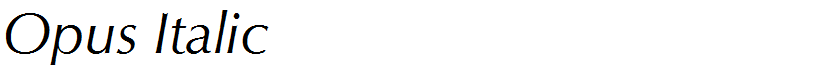 Opus Italic