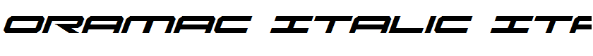 Oramac Italic Italic