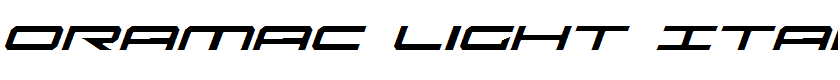 Oramac Light Italic Light Italic