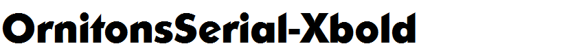 OrnitonsSerial-Xbold