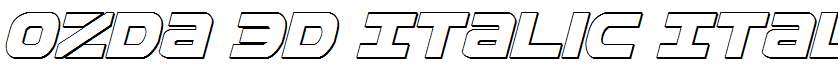 Ozda 3D Italic Italic