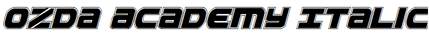 Ozda Academy Italic Italic