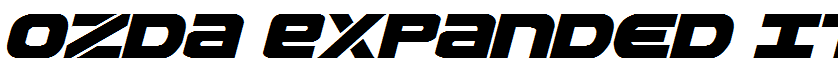 Ozda Expanded Italic Expanded Italic