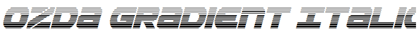 Ozda Gradient Italic Italic