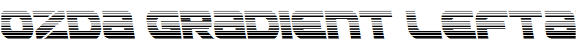 Ozda Gradient Leftalic Italic
