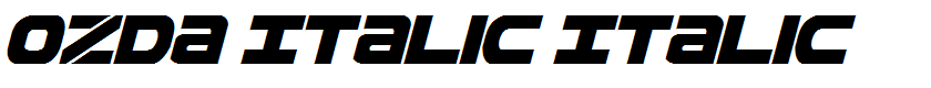 Ozda Italic Italic