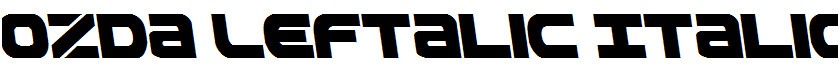 Ozda Leftalic Italic
