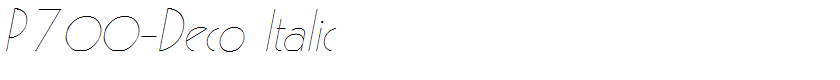 P700-Deco Italic
