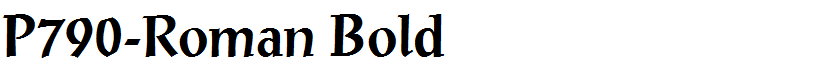 P790-Roman Bold
