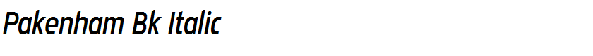 Pakenham Bk Italic