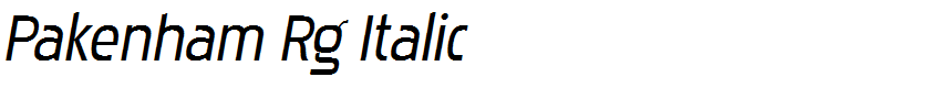 Pakenham Rg Italic