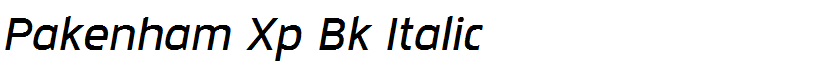 Pakenham Xp Bk Italic